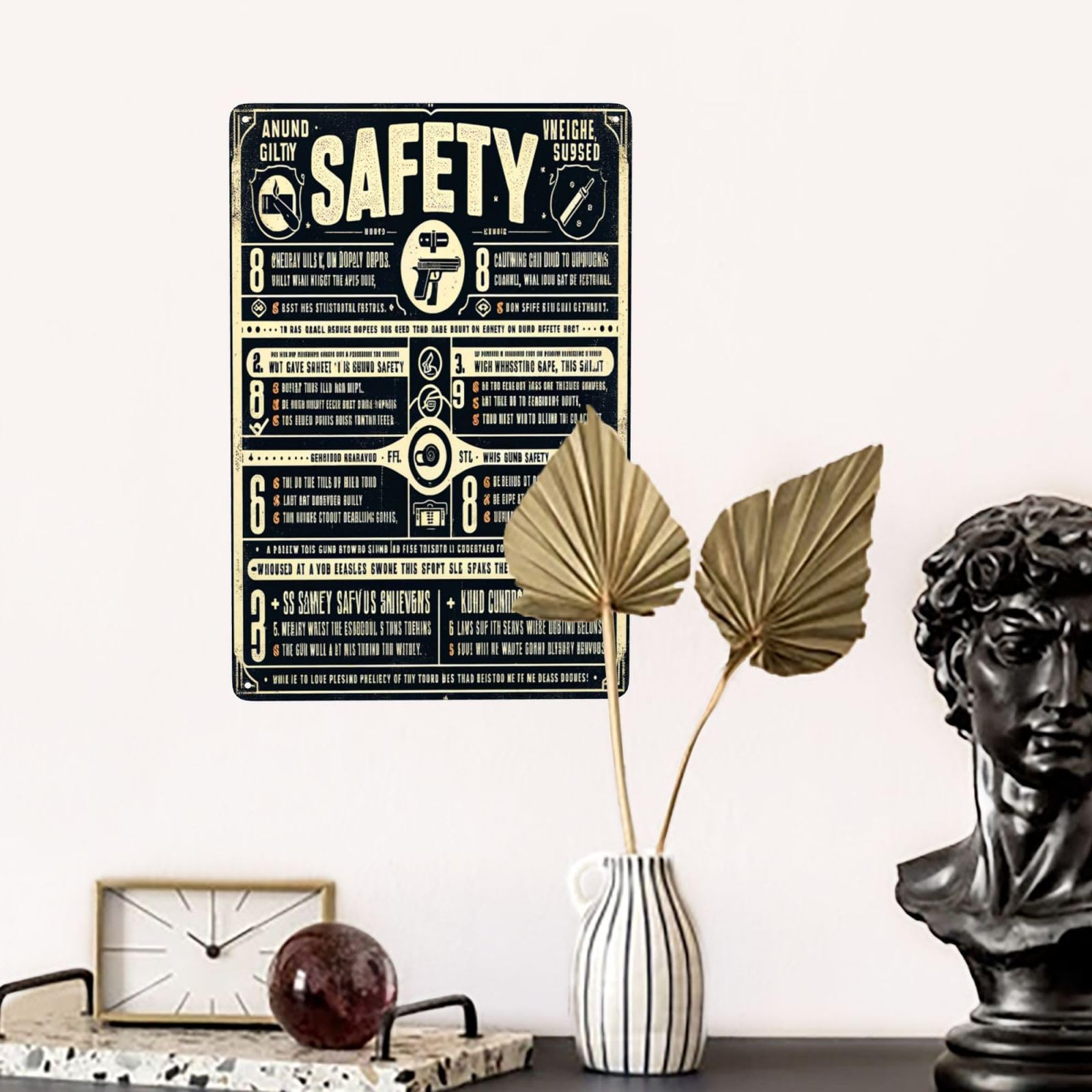Amazon.com: Vintage Safety First Metal Tin Sign - Industrial